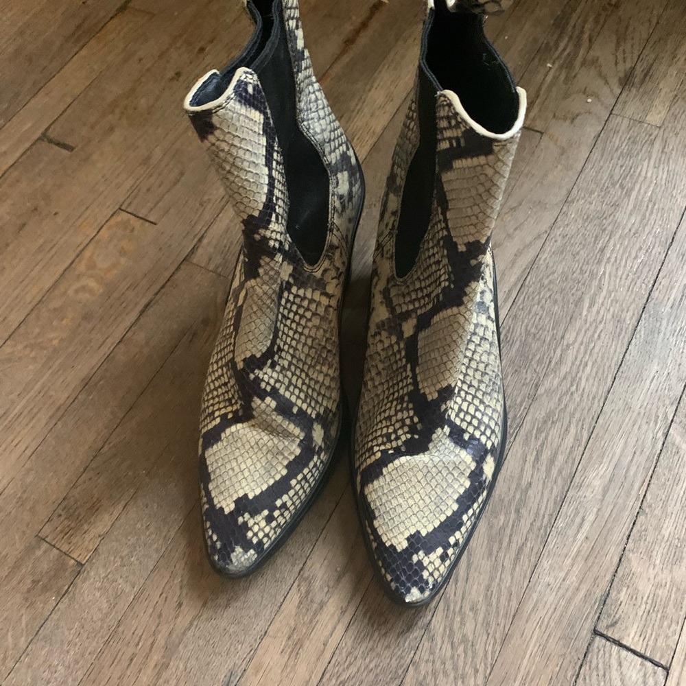 Snakeskin Ankle Boots By Stella Luna